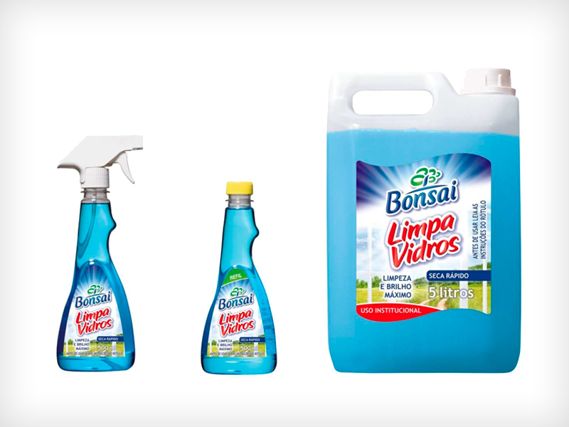 Bonsai Limpa Vidros 500ml e 5L